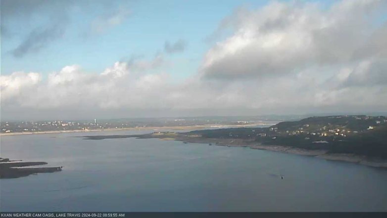 Lake Travis webcam, September 22, 2024 9:00 AM CT