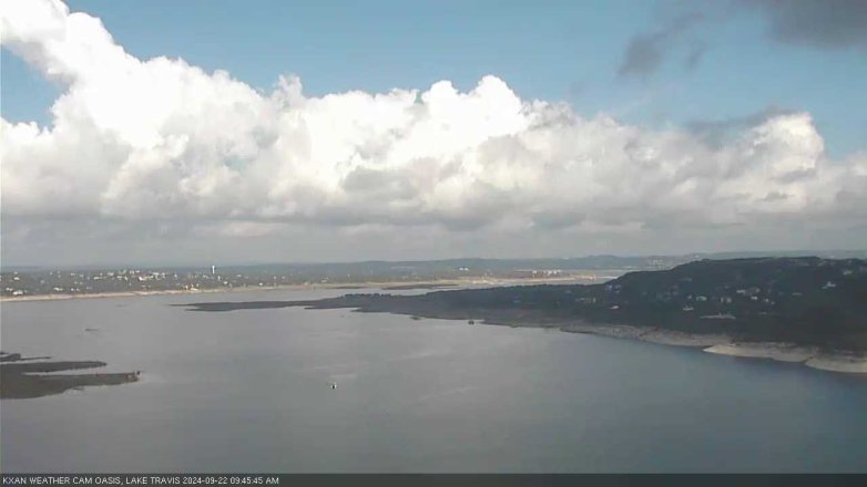 Lake Travis webcam, September 22, 2024 9:45 AM CT