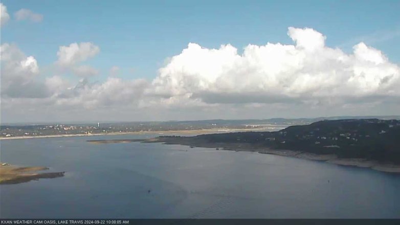 Lake Travis webcam, September 22, 2024 10:00 AM CT