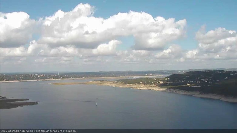 Lake Travis webcam, September 22, 2024 11:00 AM CT