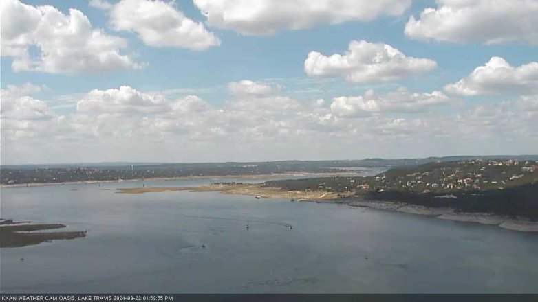 Lake Travis webcam, September 22, 2024 2:00 PM CT