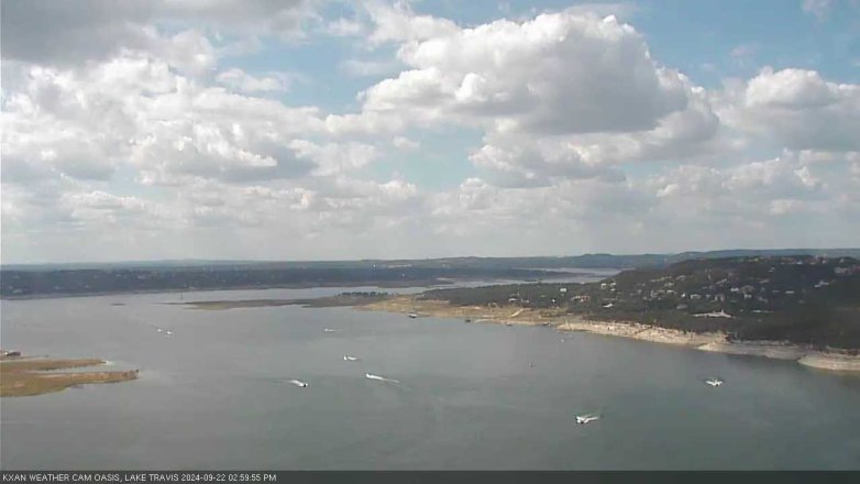 Lake Travis webcam, September 22, 2024 3:00 PM CT