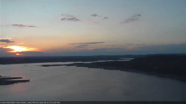 Lake Travis webcam, September 22, 2024 7:25 PM CT