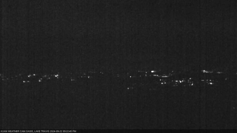 Lake Travis webcam, September 22, 2024 9:25 PM CT