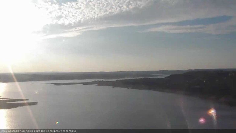 Lake Travis webcam, September 23, 2024 6:25 PM CT