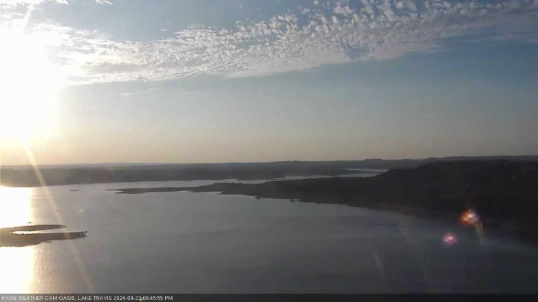 Lake Travis webcam, September 23, 2024 6:45 PM CT