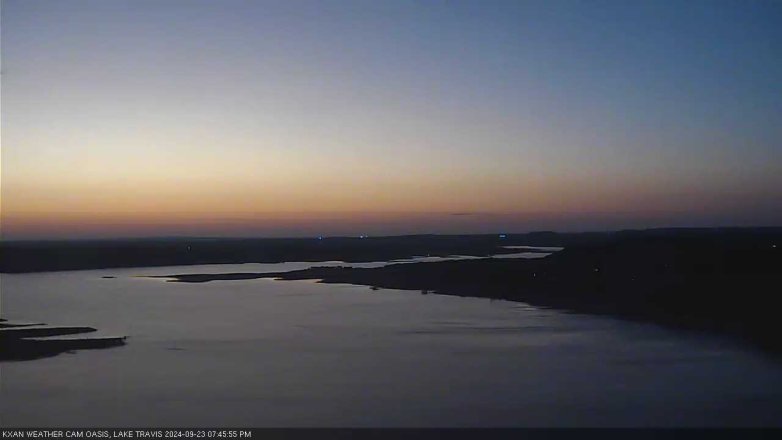 Lake Travis webcam, September 23, 2024 7:45 PM CT