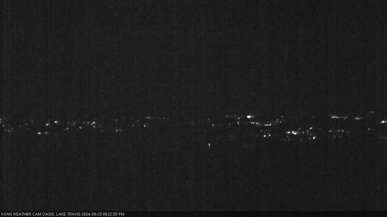 Lake Travis webcam, September 23, 2024 9:25 PM CT