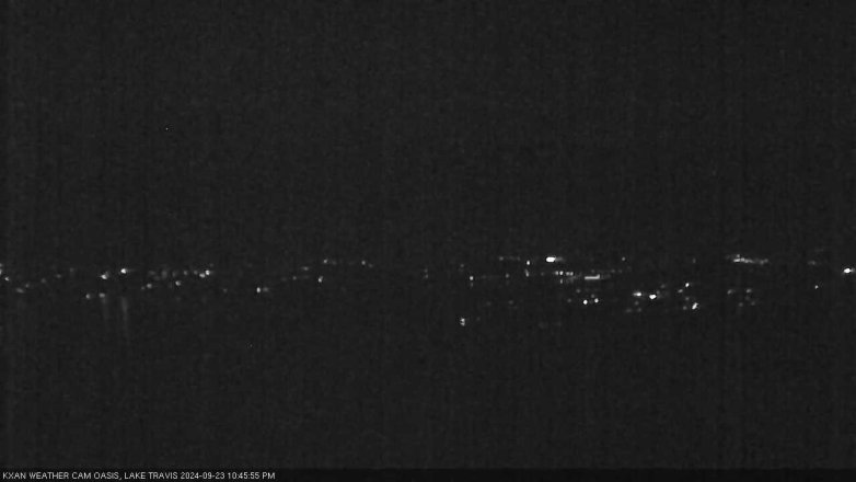 Lake Travis webcam, September 23, 2024 10:45 PM CT