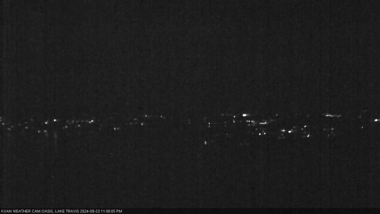 Lake Travis webcam, September 23, 2024 11:00 PM CT