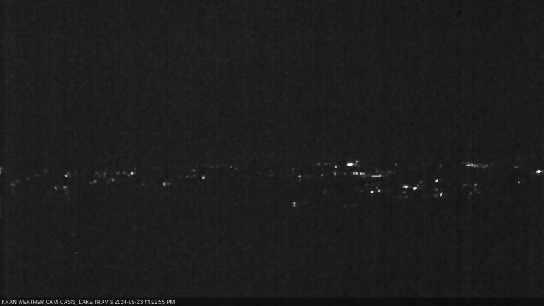 Lake Travis webcam, September 23, 2024 11:25 PM CT
