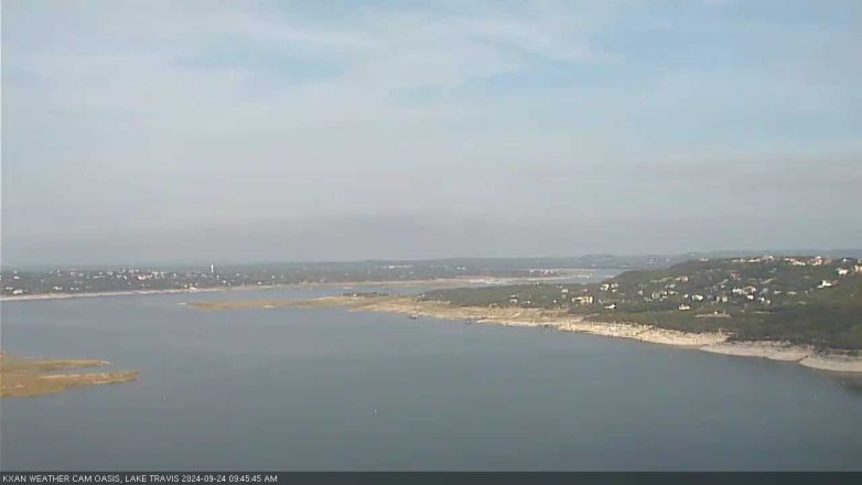 Lake Travis webcam, September 24, 2024 9:45 AM CT