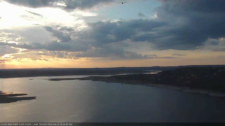 Lake Travis webcam, September 24, 2024 7:00 PM CT
