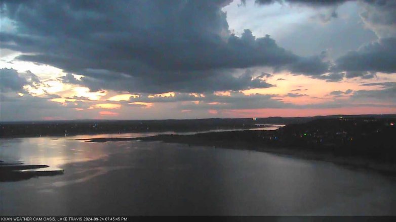 Lake Travis webcam, September 24, 2024 7:45 PM CT