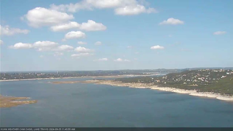 Lake Travis webcam, September 25, 2024 11:45 AM CT
