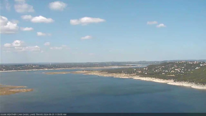 Lake Travis webcam, September 25, 2024 12:00 PM CT