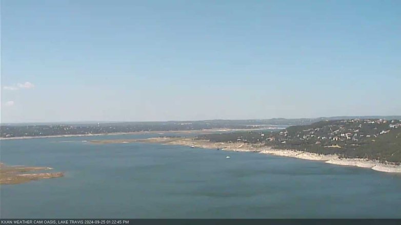 Lake Travis webcam, September 25, 2024 1:25 PM CT