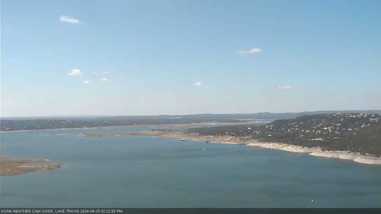 Lake Travis webcam, September 25, 2024 2:25 PM CT