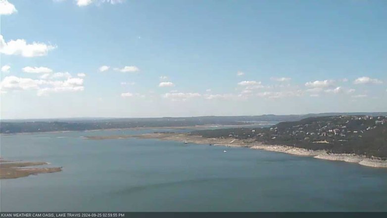 Lake Travis webcam, September 25, 2024 3:00 PM CT