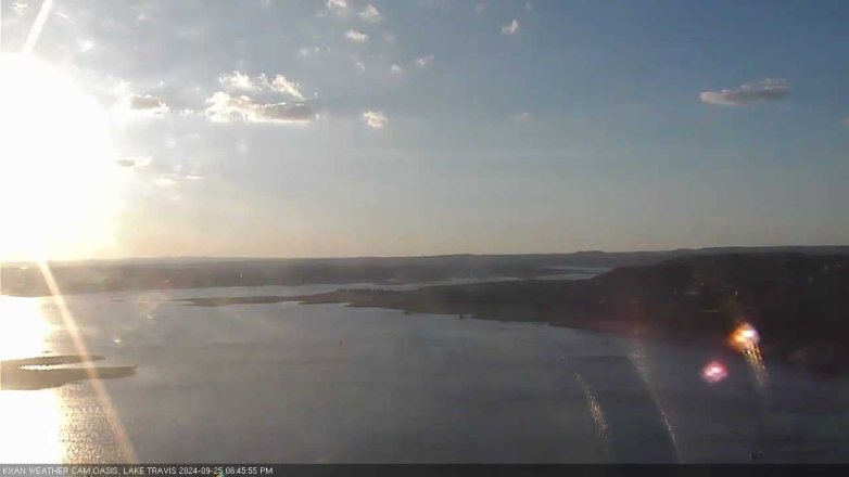 Lake Travis webcam, September 25, 2024 6:45 PM CT