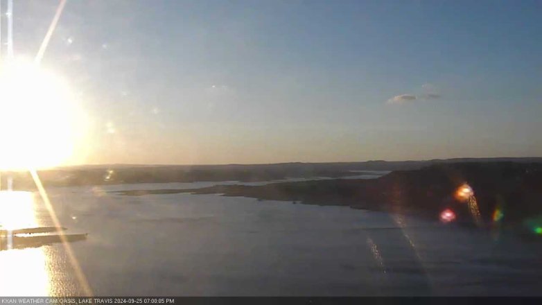 Lake Travis webcam, September 25, 2024 7:00 PM CT