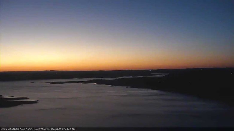 Lake Travis webcam, September 25, 2024 7:45 PM CT