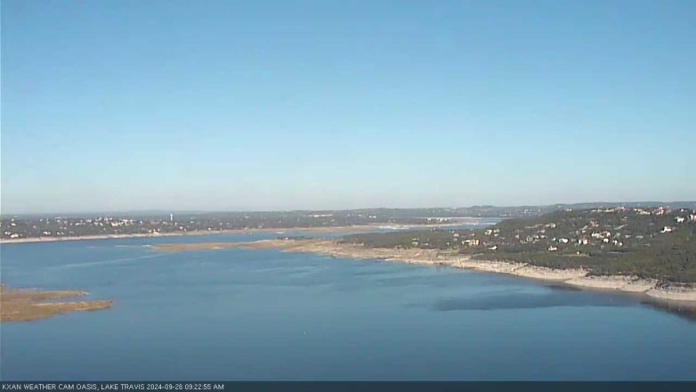 Lake Travis webcam, September 26, 2024 9:25 AM CT