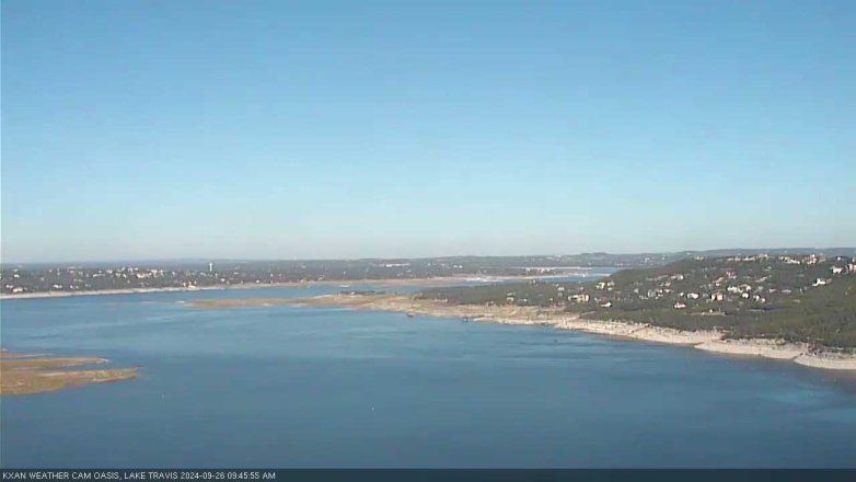 Lake Travis webcam, September 26, 2024 9:45 AM CT