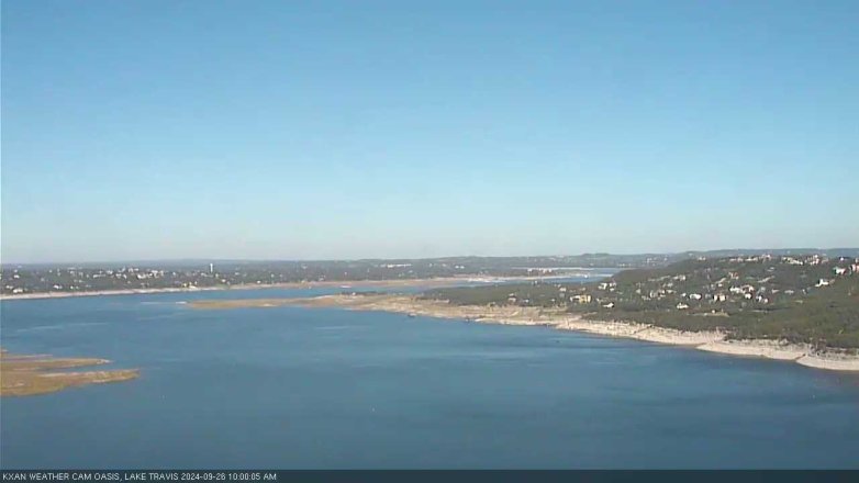 Lake Travis webcam, September 26, 2024 10:00 AM CT