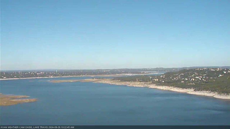 Lake Travis webcam, September 26, 2024 10:25 AM CT
