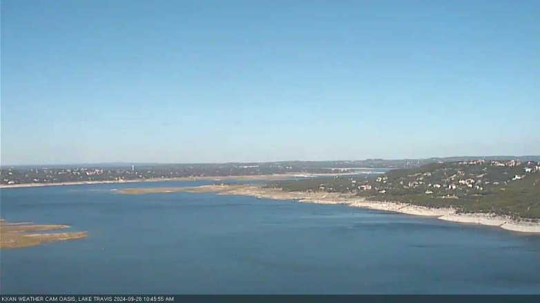 Lake Travis webcam, September 26, 2024 10:45 AM CT