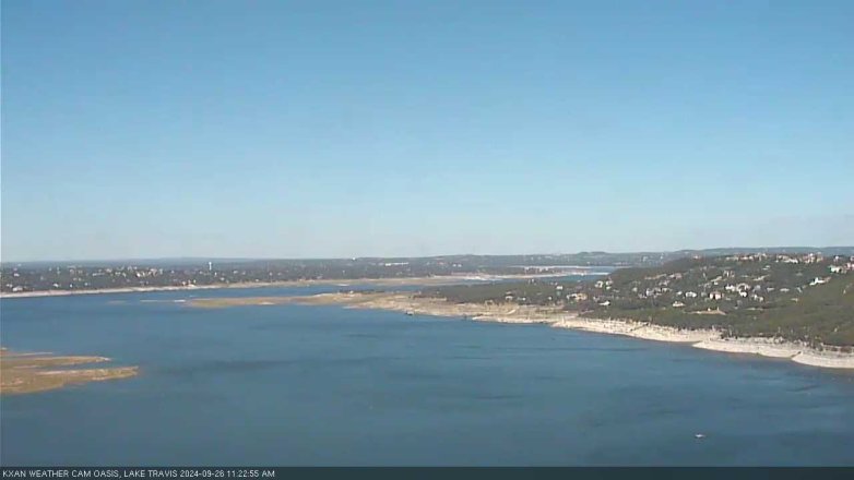 Lake Travis webcam, September 26, 2024 11:25 AM CT