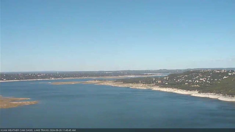 Lake Travis webcam, September 26, 2024 11:45 AM CT