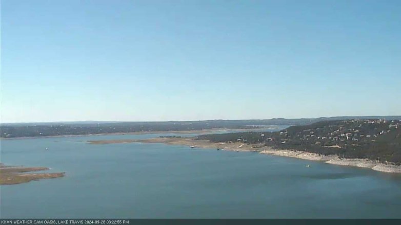 Lake Travis webcam, September 26, 2024 3:25 PM CT