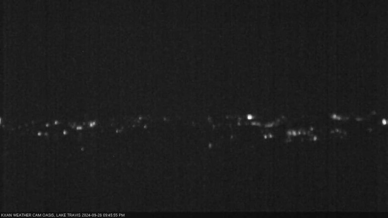 Lake Travis webcam, September 26, 2024 9:45 PM CT