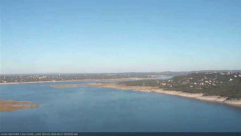 Lake Travis webcam, September 27, 2024 9:00 AM CT