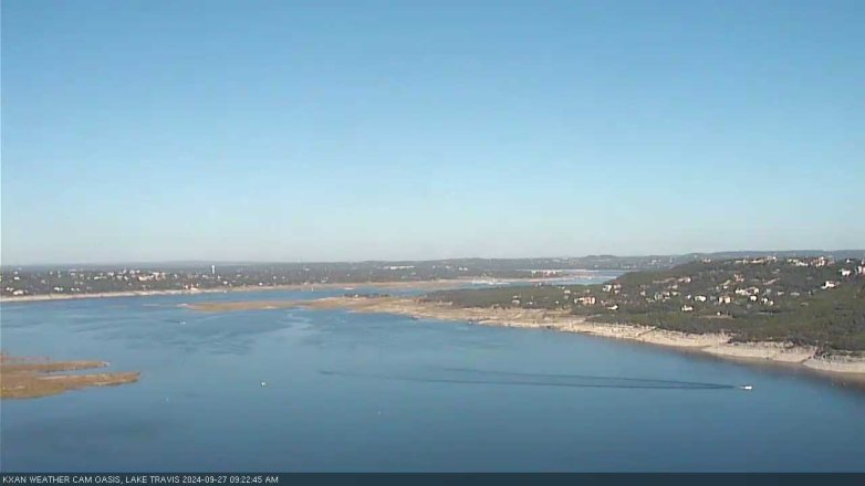Lake Travis webcam, September 27, 2024 9:25 AM CT