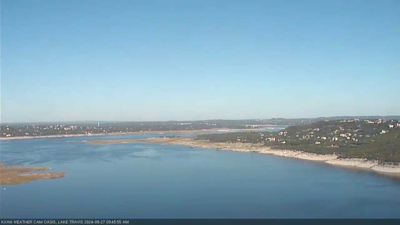 Lake Travis webcam, September 27, 2024 9:45 AM CT