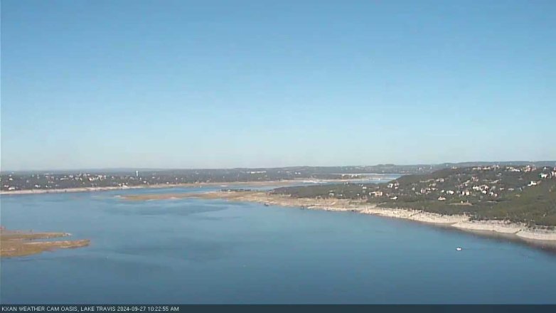 Lake Travis webcam, September 27, 2024 10:25 AM CT