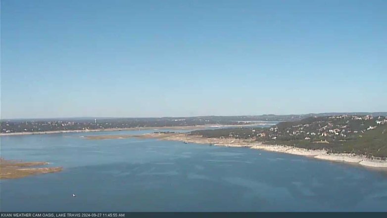 Lake Travis webcam, September 27, 2024 11:45 AM CT