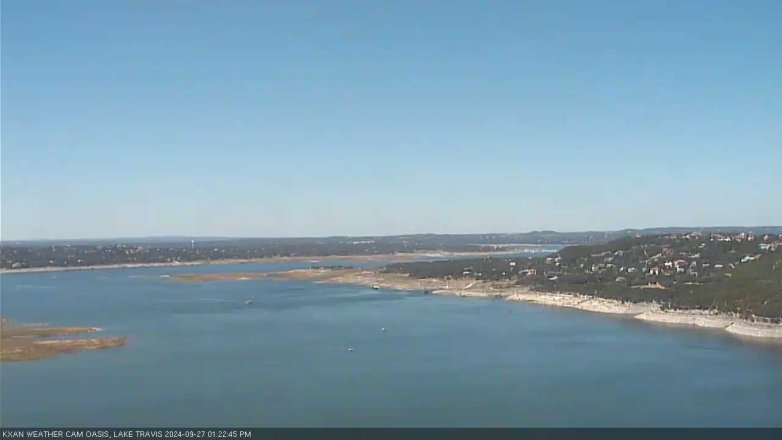 Lake Travis webcam, September 27, 2024 1:25 PM CT