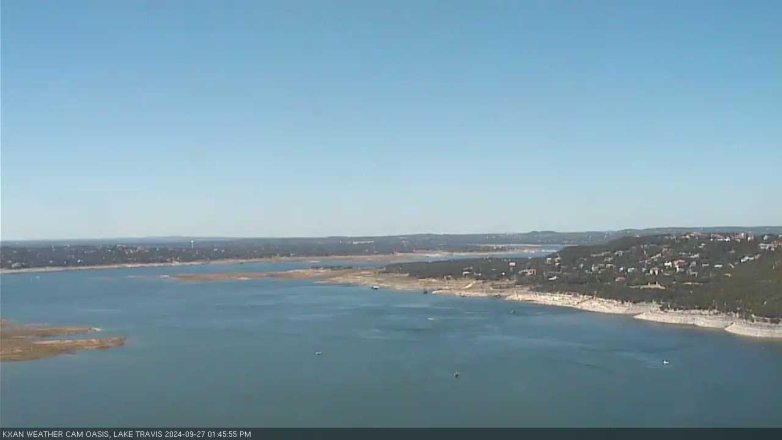 Lake Travis webcam, September 27, 2024 1:45 PM CT