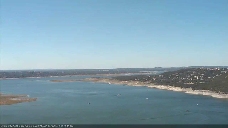 Lake Travis webcam, September 27, 2024 2:25 PM CT