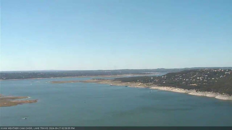 Lake Travis webcam, September 27, 2024 3:00 PM CT