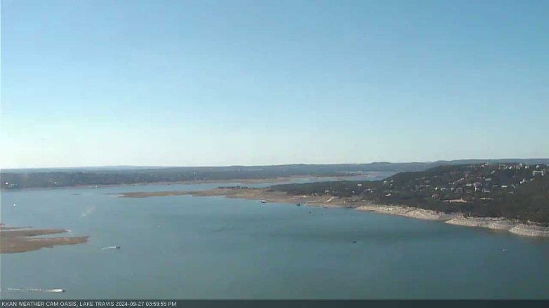 Lake Travis webcam, September 27, 2024 4:00 PM CT
