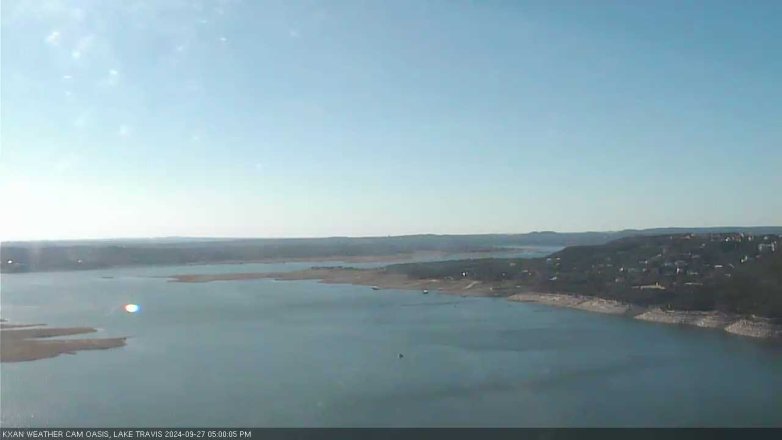 Lake Travis webcam, September 27, 2024 5:00 PM CT