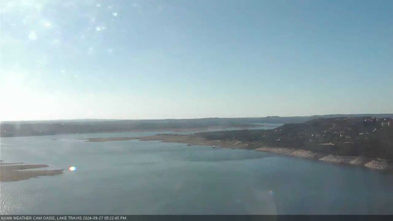 Lake Travis webcam, September 27, 2024 5:25 PM CT