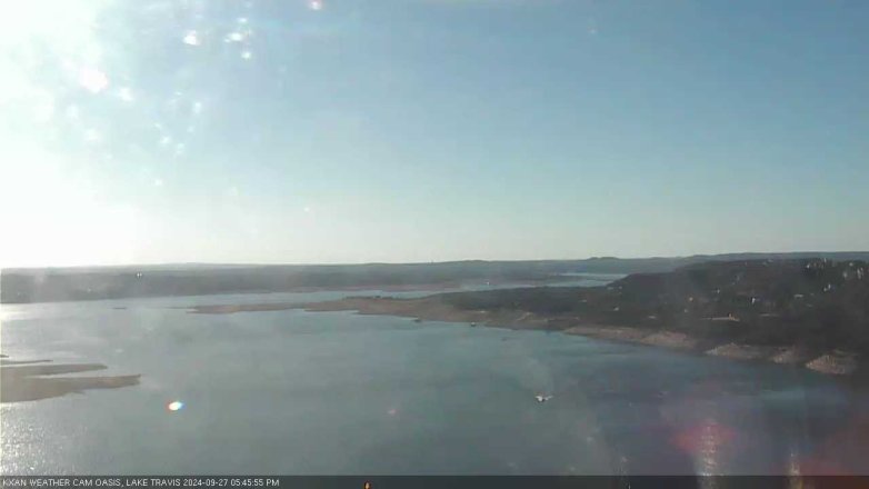 Lake Travis webcam, September 27, 2024 5:45 PM CT