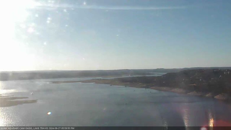 Lake Travis webcam, September 27, 2024 6:00 PM CT