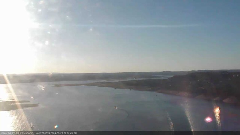 Lake Travis webcam, September 27, 2024 6:25 PM CT